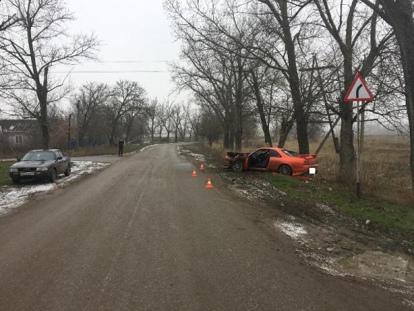 Спорткар на огромной скорости врезался в дерево на Ставрополье